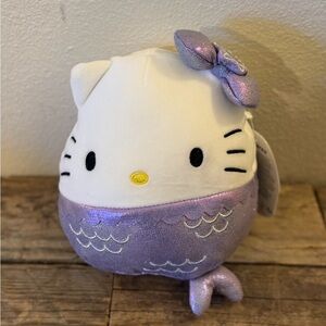 Squishmallows White and Purple Stuffed Animal